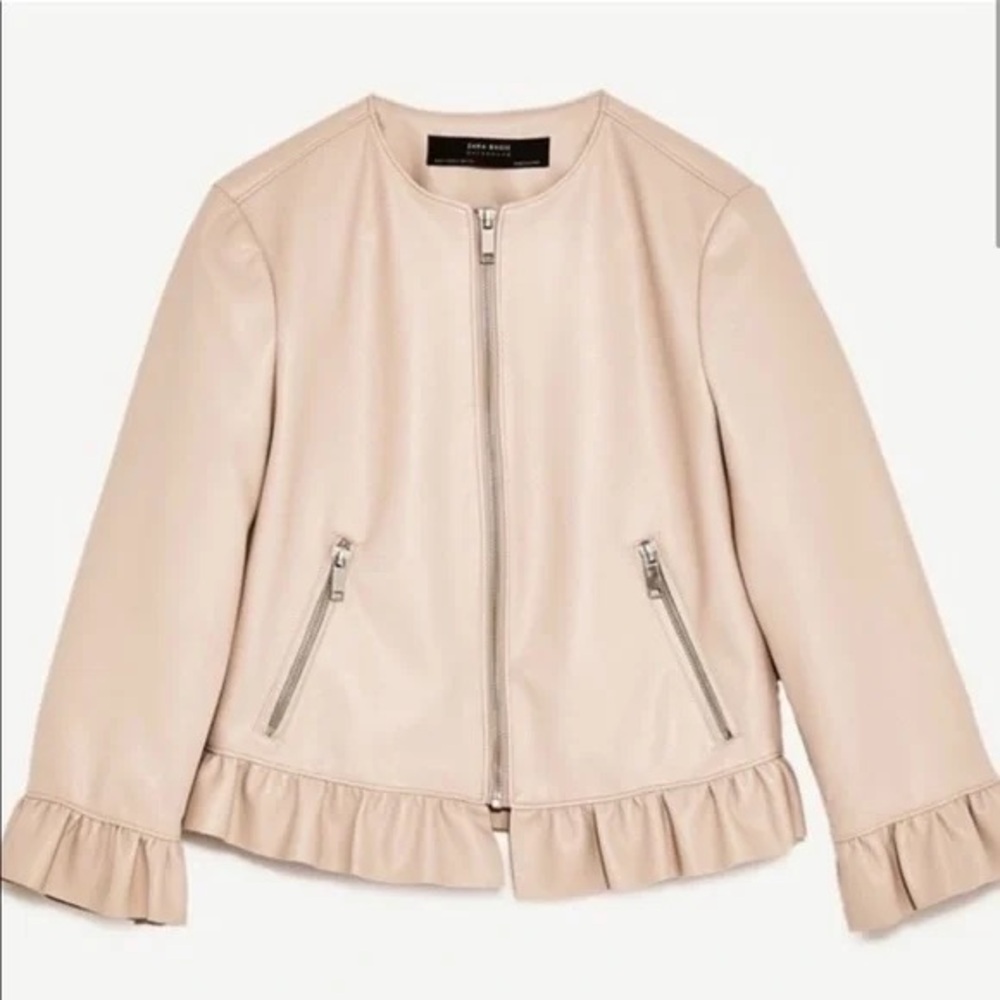 Zara Ruffle Hem Jacket